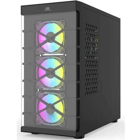 POWERBOOST PB-GR222BB 7-RGB Fanlı Gaming Mid-Tower PC Kasası