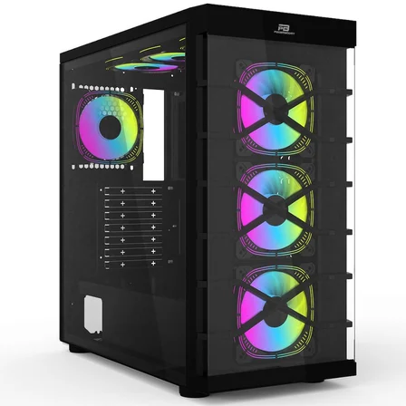 POWERBOOST PB-GR222BB 7-RGB Fanlı Gaming Mid-Tower PC Kasası