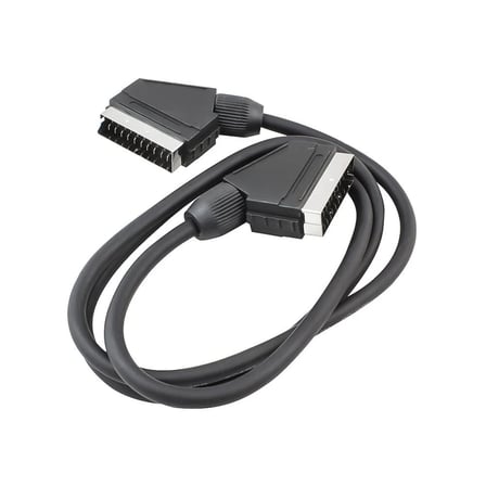 3050 - SCART SCART CABLE 3M / SCART SCART KABLO 3 METRE 7 MM SİYAH POŞETLİ POWERMASTER