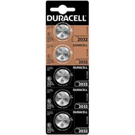 DURACELL CR2032 LİTYUM PİL (5Lİ PAKET FİYATI)