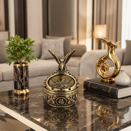 Sunup SN-38895 Antik Bronz Kartal Figürlü Dekoratif Küllük