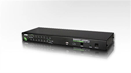 16 Port PS/2-USB KVMP™(Keyboard/Video Monitor/Mouse) Periferi (Çevre Cihazlarla (USB) Bağlantı Kurabilir) Switch, 1 portlu USB (1.1) Hub, OSD fonksiyonlu, Kabin Tipi, KVM bağlantı kablosu ilave olarak temin edilmelidir