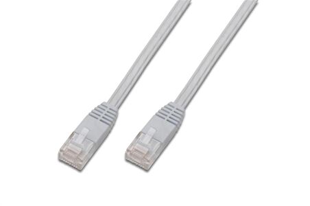 Digitus Yassı Patch Kablo, UTP, CAT. 5E, 5 metre, AWG 30/7, Beyaz Renk, RAL9003 