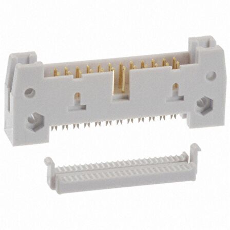 PCB Konnektör, 14 Pin Erkek, 
Altın Kaplama, Uzun Kilitli