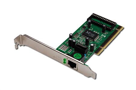 Digitus 10/100/1000 Mbps Gigabit PCI Ethernet Kartı, 32-bit, Realtek RTL8169SC chip takımı, Low profile bracket ile birlikte
Digitus Gigabit Ethernet PCI Card 32-bit, low profile bracket, RTL8169SC chipset