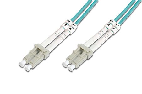 Beek LC-LC Fiber Optik Patch Kablo, Multimode OM 3 50/125 Duplex, 3.0mm, LSZH, 3 metre