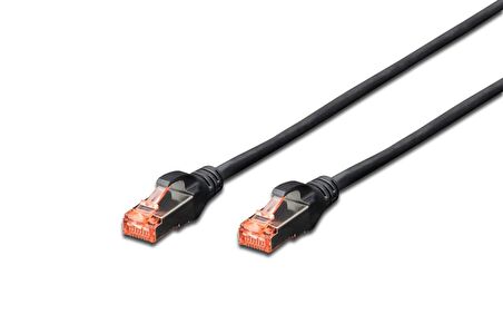 Beek CAT 6 SFTP/PIMF (Pairs In Metal Foil) Patch Kablosu, 0,25 metre, LSZH, AWG 26, Siyah Renk