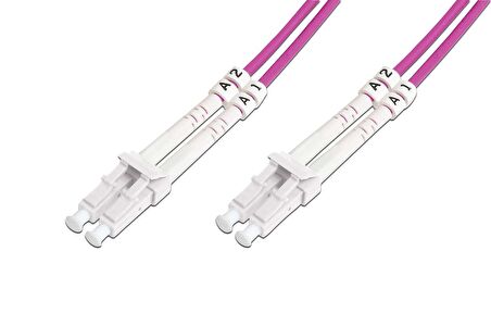 Beek LC-LC Fiber Optik Patch Kablo, Multimode OM 4 50/125 Duplex, 3.0mm, LSZH, 10 metre