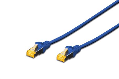 Digitus CAT 6A S-FTP Patch Kablosu, LSZH, Cu, AWG 26/7, 0.50 metre, mavi renk