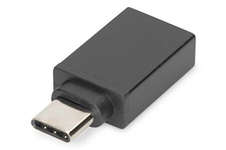 Digitus USB Tip C™ Adaptörü, USB Tip C Erkek  USB Tip A Dişi, 3A, 5GB (Super Speed), USB 3.0, siyah renk