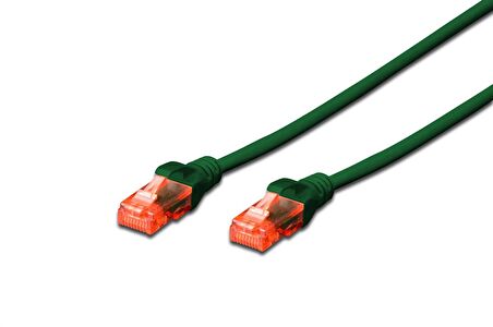 Digitus Patch Kablo, U-UTP, CAT. 6, 5 metre, AWG 26/7, Cu, LSZH, yeşil renk