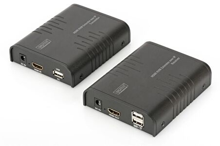Digitus IP HDMI KVM (Keyboard/Video Monitor/Mouse) Sinyal Uzatma Cihazı, Alıcı (Receiver) ve Verici (Transmitter) Birim dahil, 120 metre, USB Konsol, maksimum çözünürlük 1080p
Digitus HDMI KVM Extender over IP, Set
