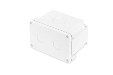 Digitus IP67 Sıvaüstü Montaj Kutusu, beyaz renk, polikarbon UL94V-0 termoplastik gövde, M16 ve M32 standardına uygun deliklere sahip, montaj vidaları dahil, IEC 60529
