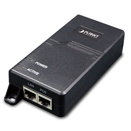 Tek Port&#039;lu 10/100/1000Mbps Ultra POE Enjektör(60 Watt), dahili güce sahip, 802.3at PoE uyumlu
Single Port 10/100/1000Mbps Ultra POE Injector (60 Watts) - w/internal power, 802.3at PoE compatible