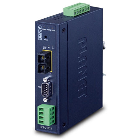 IP30 Endüstriyel 1-Port RS232/RS422/RS485 Serial Device Sunucu (IP30 Industrial 1-Port RS232/RS422/RS485 Serial Device Server)
1 x 100FX SC, MM/2km
-40~75 derece C