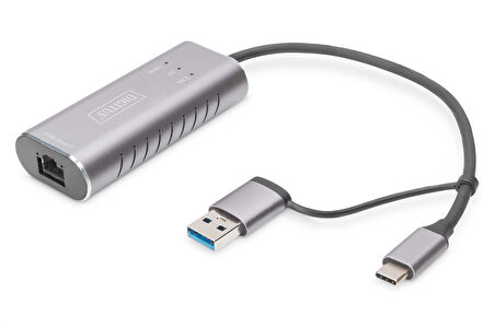Digitus USB Tip C™ Gigabit Ethernet Adaptörü 2.5G, USB-C™ + USB-A (USB 3.1/3.0)
Digitus USB Type C™ Gigabit Ethernet Adapter 2.5G, USB-C™ + USB-A (USB 3.1/3.0)