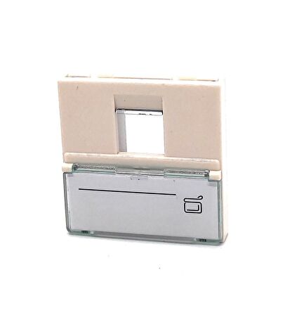 Beek Keystone Jack (RJ11&amp;RJ45) Takmak İçin Fransız Tipi Tekli Priz (45/45 mm), Şeffaf Etiket Alanına Sahip, Beyaz Renk
Beek French Face 45*45mm single Ports faceplate with sticker,color:White, Suitable for RJ11&amp;RJ45 modular keystone
