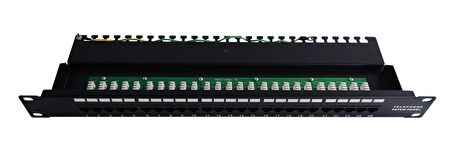 Beek 25 port CAT 3 ISDN Patch Panel, zırhsız, 8P4C, LSA, 1U, kabinete monte edilebilir
Beek CAT 3 ISDN Patch Panel, unshielded, 25-port RJ45, 8P4C, LSA, 1U, rack mount