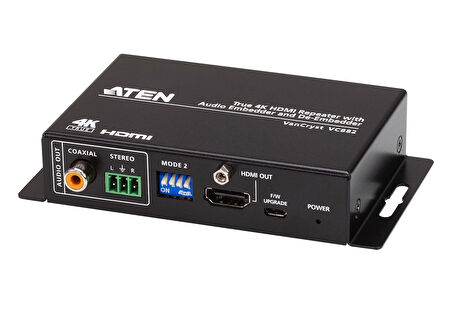 True 4K HDMI Repeater with Audio Embedder and De-Embedder