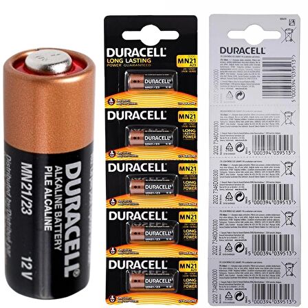 DURACELL 23A LİTYUM MN21 ALARM PİLİ (5Lİ PAKET)