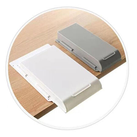 KENDİNDEN YAPIŞKANLI 21 CM X 15.5 CM X 3.2 CM PORTATİF PLASTİK MASA ALTI ORTA BOY ÇEKMECE