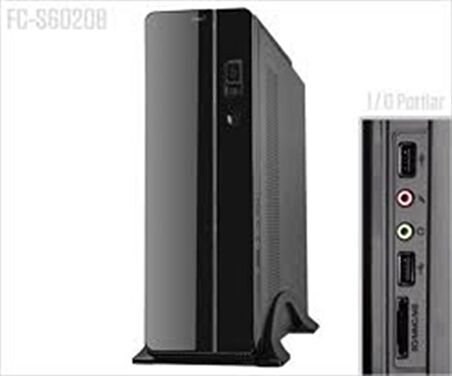FRISBY FC-S6020B 300W 1X80MM FAN USB 2.0 SLIM TOWER SİYAH KULPLU KASA
