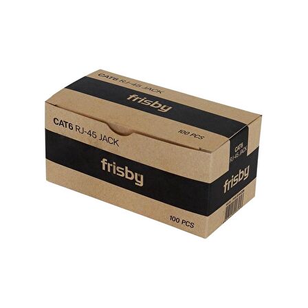 FRISBY FNW-RJ4520N CAT6 RJ45 UTP KONNEKTÖR 100  LÜ KUTU