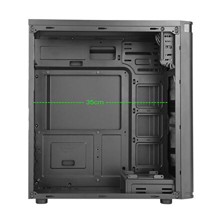 FRISBY FC-2905B 400W 1X120MM FAN USB 3.0 MİDİ TOWER SİYAH KASA