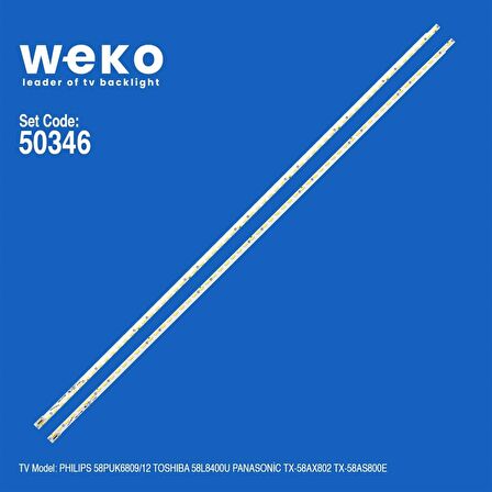 WKSET-5346 35690X1 36313X1 V580D1-LS1-TREM7/V580D1-LS1-TLEM7 2 ADET LED BAR (64LED)