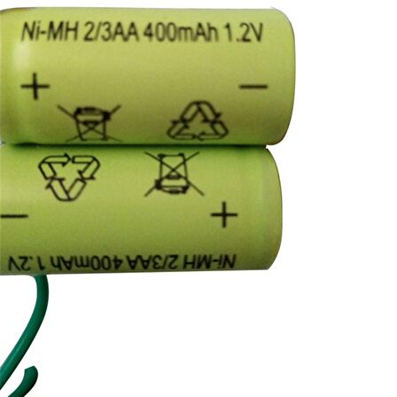 1.2V 300 MAH NI-MH 2/3AA ŞARJ EDİLEBİLİR PUNTALI LİTYUM PİL