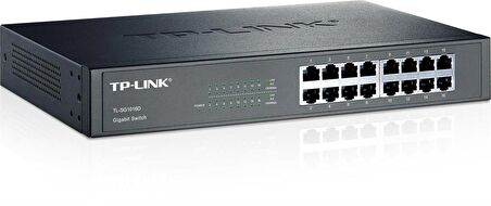 TP-LINK TL-SG1016D 16 PORT GIGABIT METAL KASA RACKMOUNT SWITCH