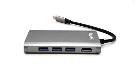 Beek 8 in 1 USB Tip C Docking Station
Beek 8 in 1 Type C to Docking Station