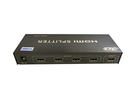Beek 4 Port Ultra 4K HDMI Video Çoklayıcı, 4096 x 2160 piksel çözünürlük, HDMI 1.4, HDCP 1.4 (BS-104)