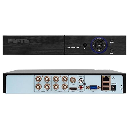 PLATO PL-21064 8 KANAL 6IN1 1080N 5 MP DESTEKLİ DVR KAYIT CİHAZI (H265)