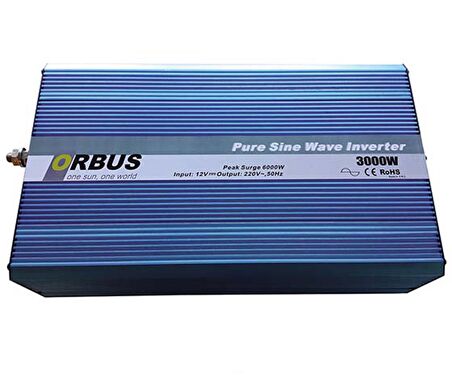 ORBUS 12 VOLT - 3000 WATT INTELLIGENT TAM SINUS INVERTER