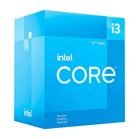 INTEL CORE i3-12100F 3.30Ghz 12MB 1700p 12.Nesil FANLI BOX