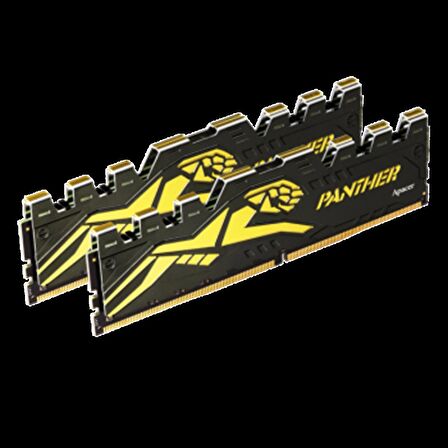 Apacer Panther Black-Gold 16GB (2x8GB) 3200Mhz CL16 DDR4 Gaming Ram (AH4U16G32C28Y7GAA-2)