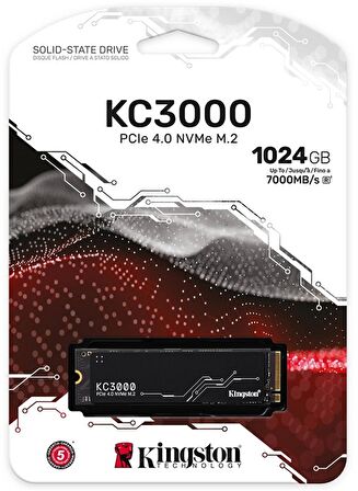 1TB KINGSTON KC3000 M.2 NVMe PCIe 4.0 SKC3000S/1024G 7000/6000MB/s