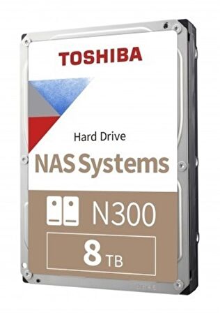 8TB TOSHIBA N300 7200RPM SATA3 NAS 256MB HDWG480UZSVA