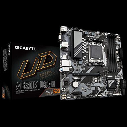 GIGABYTE A620M DS3H DDR5 6400MHZ(OC) M.2 MATX AM5