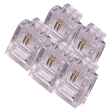 POWERMASTER RJ11 6P/2C TELEFON SOKETİ (100LÜK PAKET)