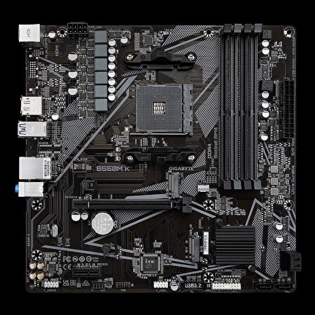 GIGABYTE B550M K DDR4 4733MHz(OC) HDMI M.2 DP mATX AM4