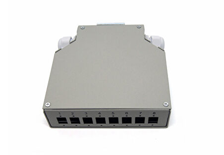 Beek DIN-Ray için Ek Kutusu, 8 x LC/Duplex Coupler için
Beek Din Rail Distribution Box for 8 LC/DX Couplers