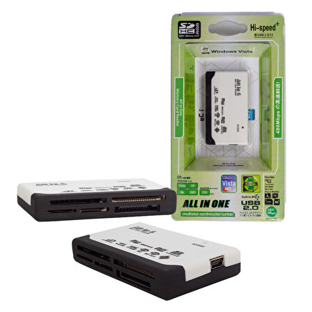 POWERMASTER PM-9066 USB 2.0 SD-MMC-MICRO SD 4IN1 ÇOKLU KART OKUYUCU