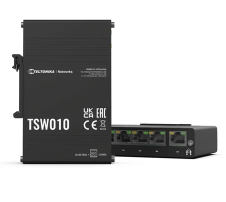 Yönetilemeyen Endüstriyel Tip Switch5 x 10/100 Mbps RJ45 portUnmanaged Industrial Switch