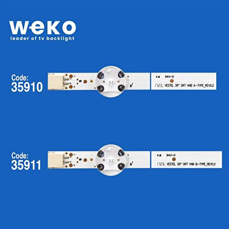 WKSET-5352 35910X2 35911X1 VESTEL 39 DRT VNB 3 ADET LED BAR (8+9LENS)