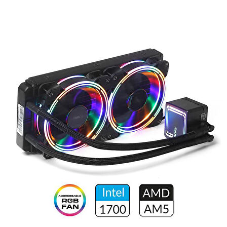 DARK DKCCW246 AQUAFORCE W246 240MM FİXED RGB LEDLİ SIVI SOĞUTMA