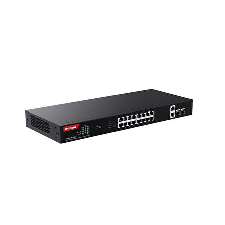 IP-COM G1120P-16-250W 16 PORT GIGABIT+2XGB RJ45/SFP UPLINK 230W POE RACKMOUNT SWITCH