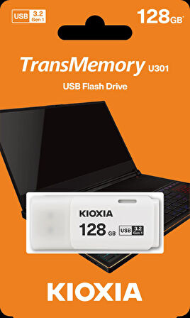 128GB USB3.2 GEN1 KIOXIA BEYAZ USB BELLEK LU301W128GG4