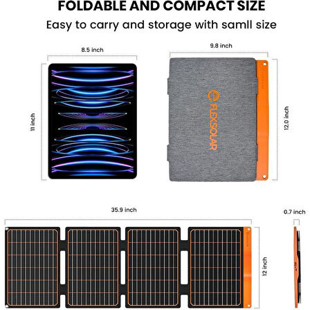 FLEXSOLAR S40 USB ÇIKIŞLI SOLAR PANEL 40W